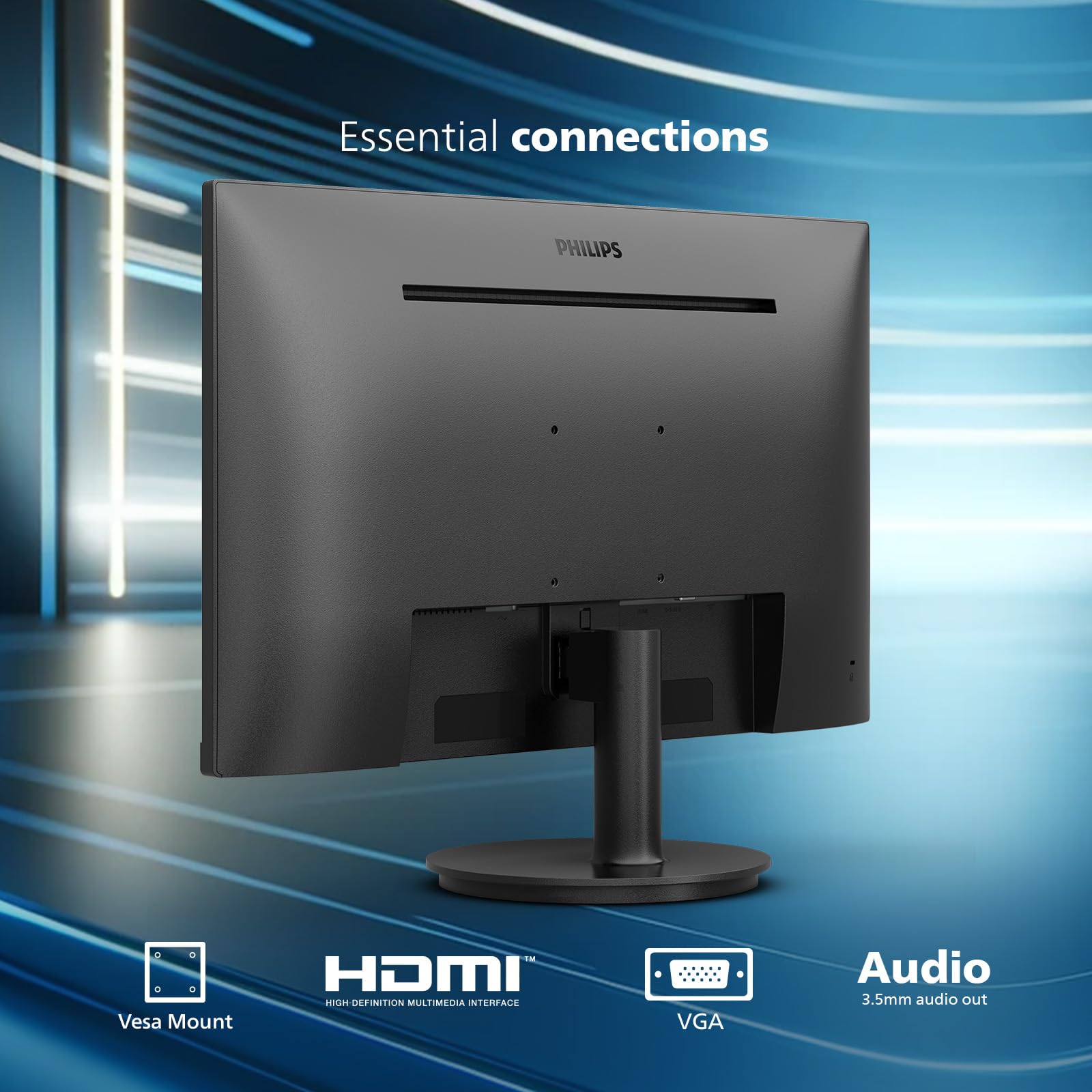 7315　超狭額　PHILIPS　24型　241V8　フルHD　HDMI　IPS Philips 24 inch Class Thin Full HD (1920 x 1080) 100Hz Monitor